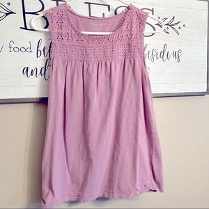 Eddie Bauer purple tank top size medium